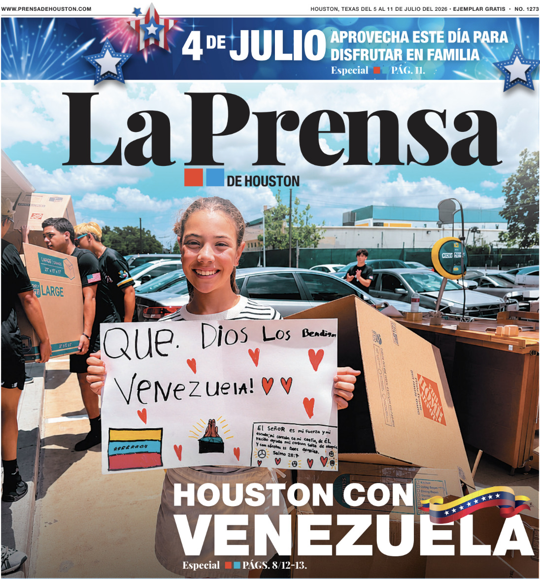 Edición impresa de La Prensa de Houston
